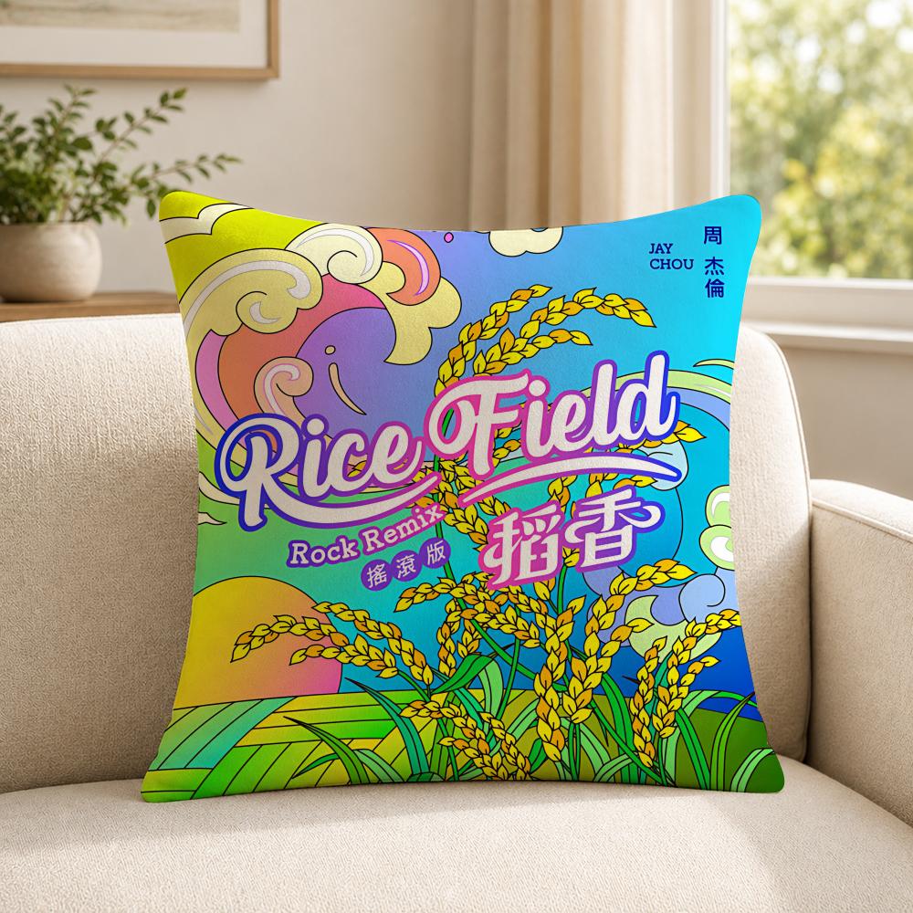 Singer JJay CChou Cushion Cover Soft Short Plush SkinFriendly Cushion Case for MultiScene Use
