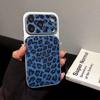 Luxury Giltter Leopard Print Pattern Case for iPhone 17 Air 16 15 14 13 Pro Max Plating Shiny Shockproof Large Camera Hard Cover
