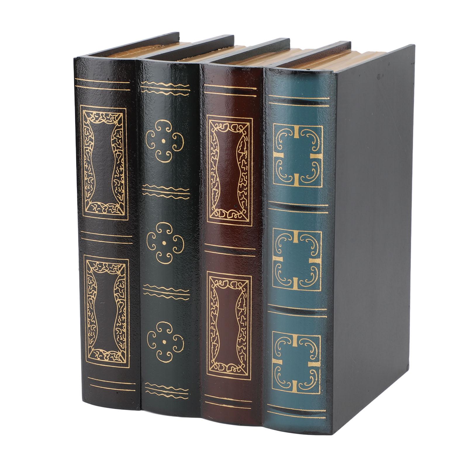 Коробка для хранения в форме книги, старинная, винтажная, многофункциональная, поддельная, книжная, декоративная, для кафе