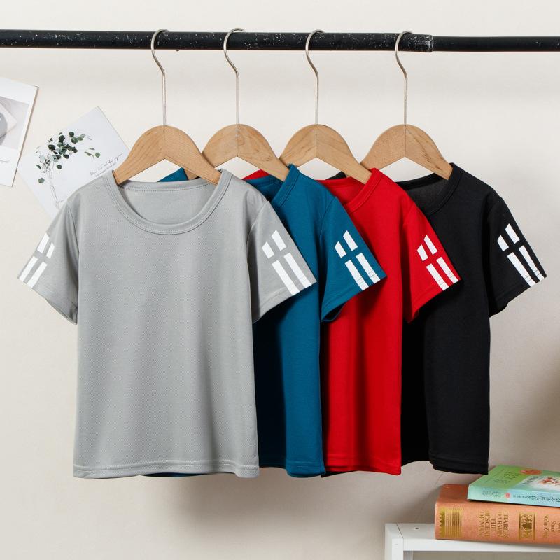 Children's Suit Fashion 3D Print Quick-drying Breathable Shorts Boy Running Basketball Football Pants Student Beach 2-piece Set