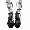 Pristine Salvatore Ferragamo Sandals VINCI X5 Gancini Suede Strap black Women 6 Used
