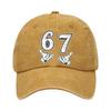 Sun Hat Cotton Baseball Cap 67 Print Breathable For Daily Use For Outdoor Activities