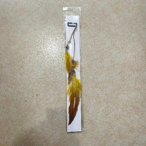 1Pc Boho Feather Headbands Wig Beaded Feather Headdress Handmade Hair Clip Girl Hairs Accessories High Quality Fashionable Tools