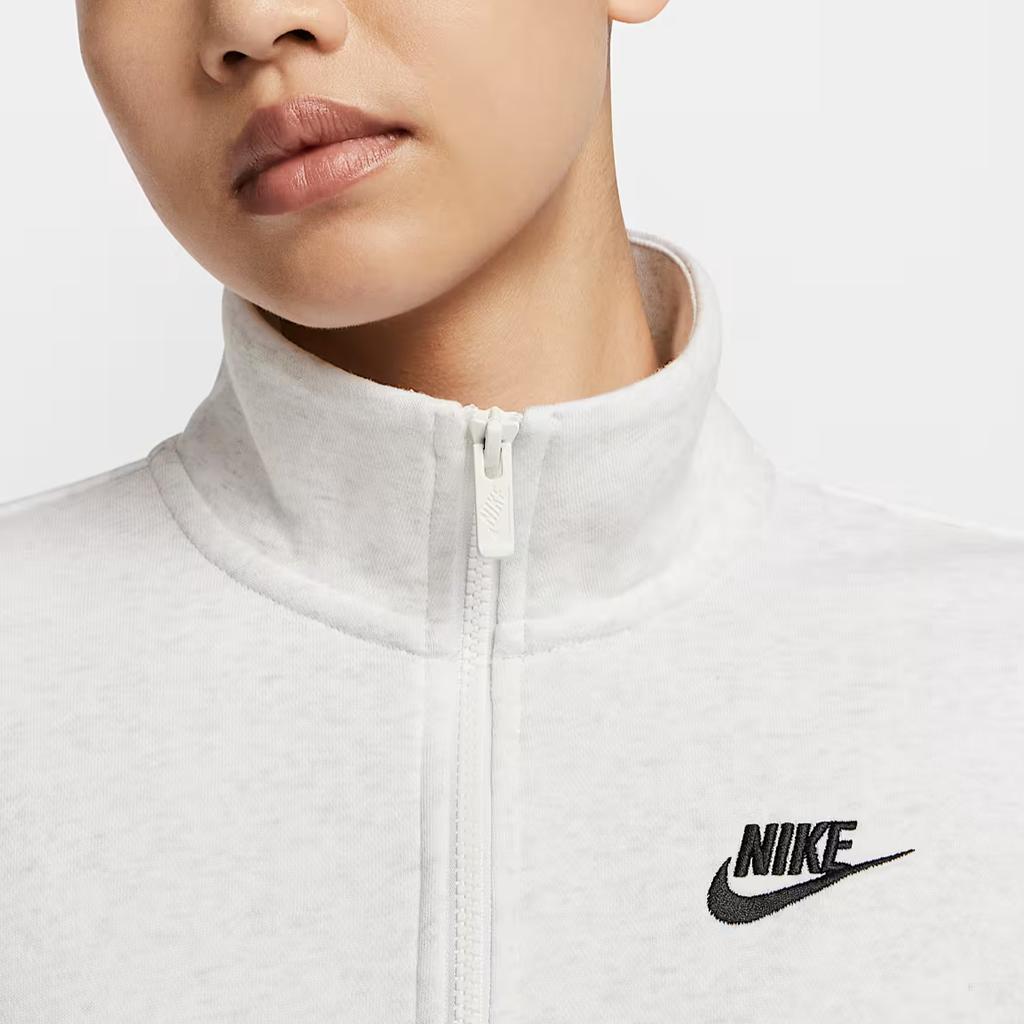 Nike Sportswear Club Versatile Comfortable Fashion Solid Color Hoodie Women hoodies White DQ5839-051