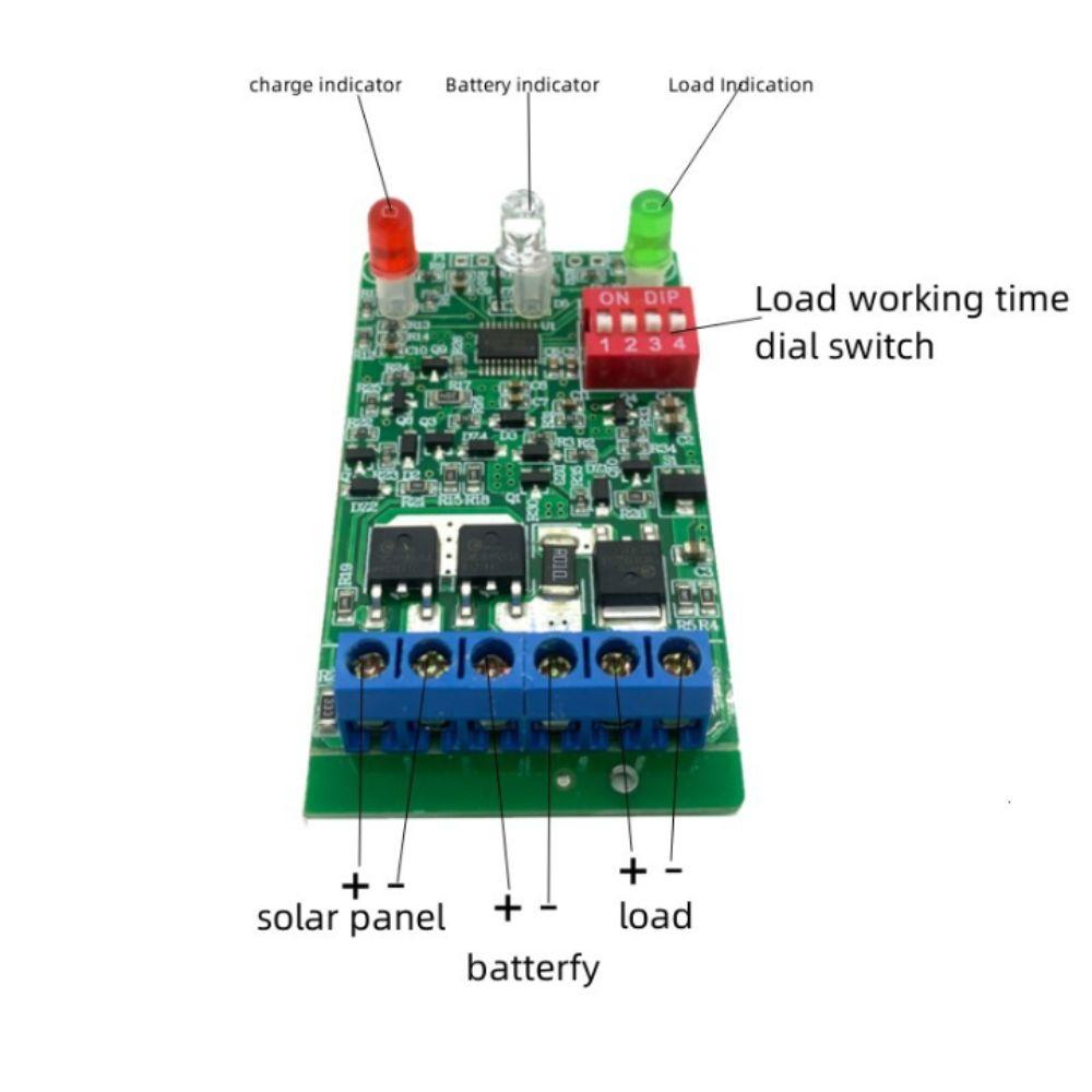 Circuit Board Light Control Lithium Battery Solar Lawn Lamp Controller Solar Controller Lawn Lamp