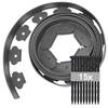 Flexible Garden Border 5 M × 5 Cm In Grey PE with 15 Spiral Stakes – Installation Without Digging