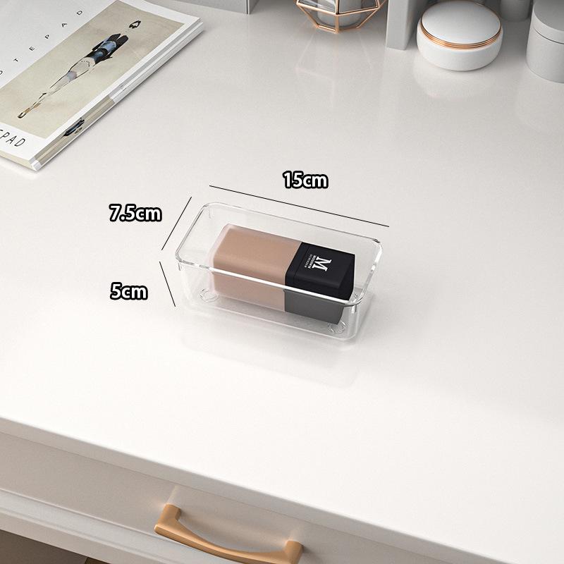 Yiyi Gou Cosmetic Storage Box with Dividers - Jewelry, Lipstick, and Mask Organizer for Dormitories and Dressing Tables
