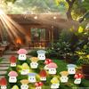 100/50 Stuks Miniatuur Paddenstoelen Gloeien 's Nacht Feeëntuin Decoratie Paddenstoel Hars Beeldjes Huis Decoratie Tafel Accessoires