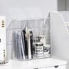 Flip Lid Cosmetic Brush Storage Box Transparent Pencil Storage Holder  Office