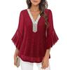 2026 Spring Summer Sequined Crew Neck Blouse Top, Hot Popular Casual Shirt for Women, Europe America Style