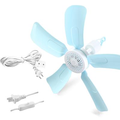 Stropní ventilátor 5 lopatek 3 metry kabel plastová nástěnná horní nízká hlučnost pro domácí kancelář