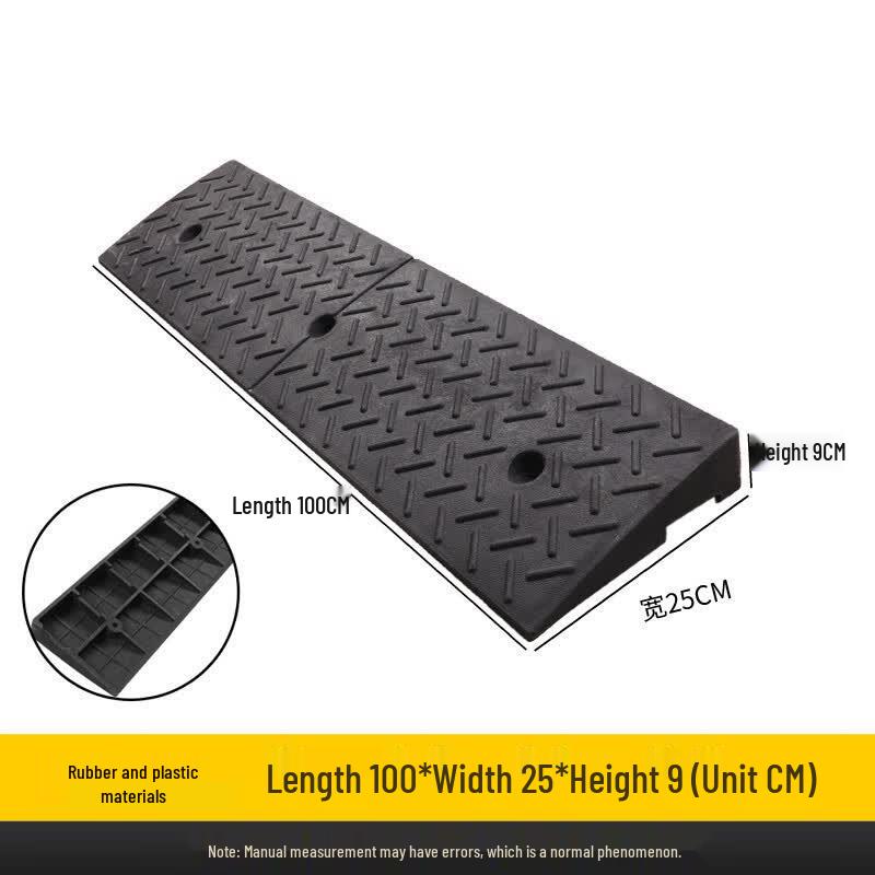 Heavy-Duty Rubber Plastic Step Ramp