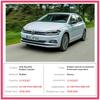 For VW Volkswagen POLO MK6 AW 2018   Rubber Anti-slip Mat Door Groove Cup Pad Phone Cushion Gate Coaster Car Accessories