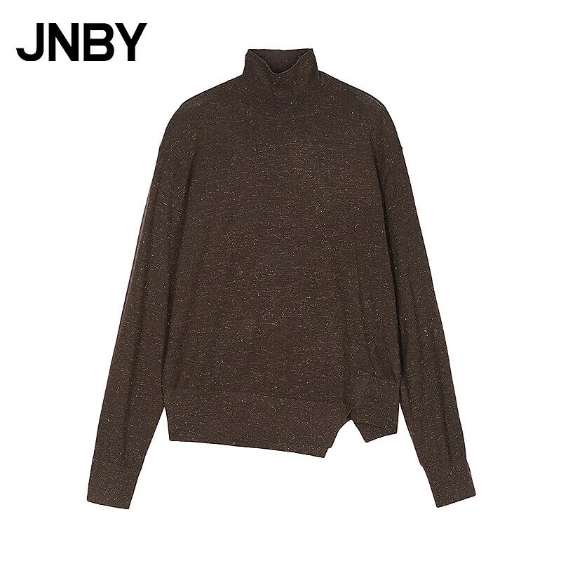 

JNBY Women s High-Neck Long-Sleeve Wool Blend Knit Sweater M