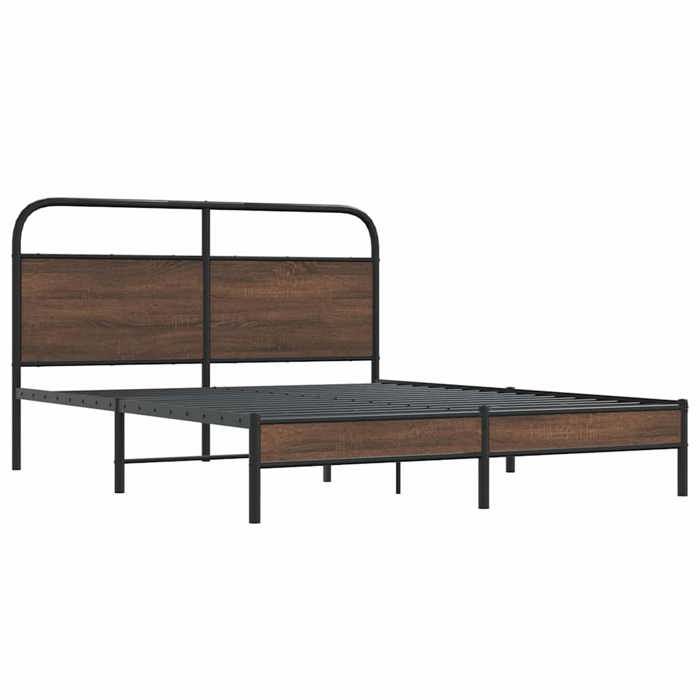 VidaXL Bed Frames Without Mattress 160x200 Cm Brown Oak 4100467