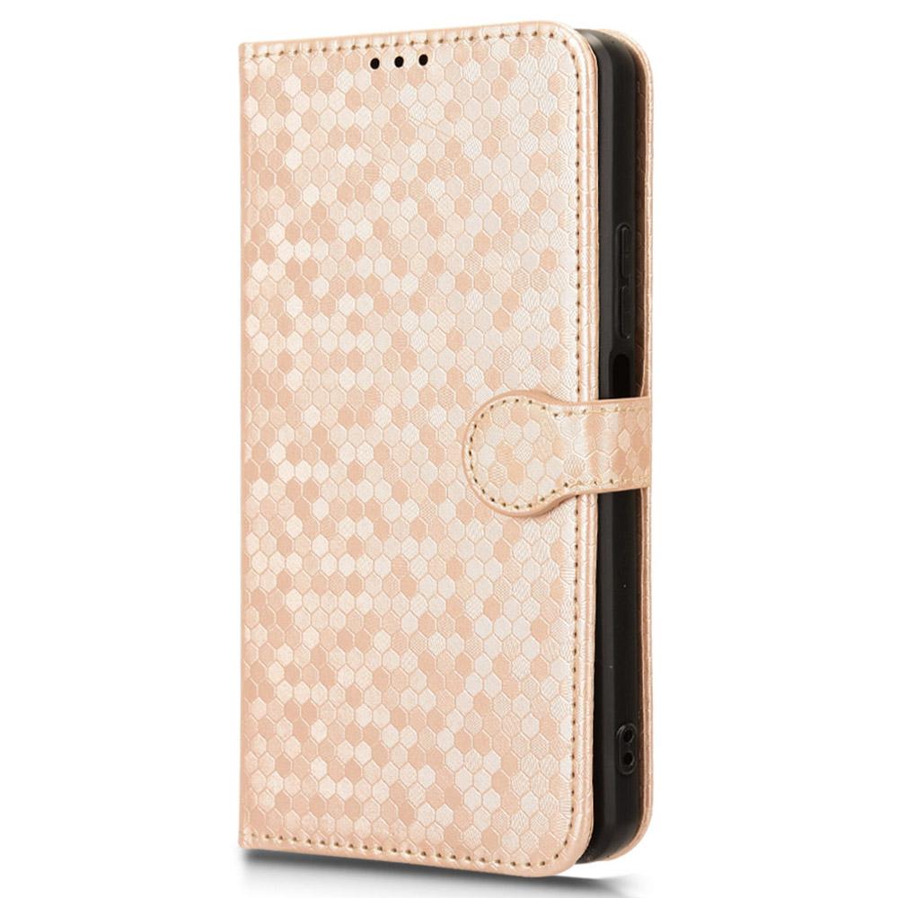 For TCL 505 Wallet Phone Case Dots Pattern PU Leather Flip Cover