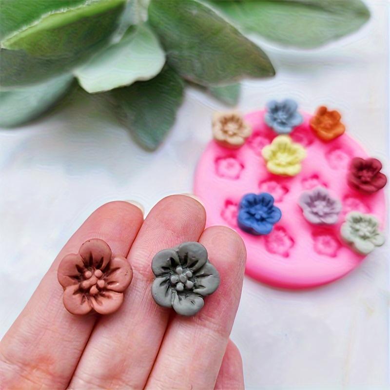 Cherry Blossom Silicone Mold for Polymer Clay, Mini Sakura Pendant Resin Casting Tool, DIY Supplies, Cherry Silicone Mold