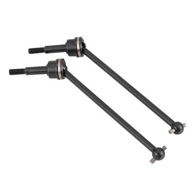 2 Pcs Metal Front Rear Universal Drive Shaft for HIMOTO E10MTL E10MT E10BP 1 10 RC Car (Black)