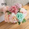 2Pcs Artificial Peony Flower Single Branch Forever Blooming Realistic Home Decoration Wedding Accessory Simulated Flower