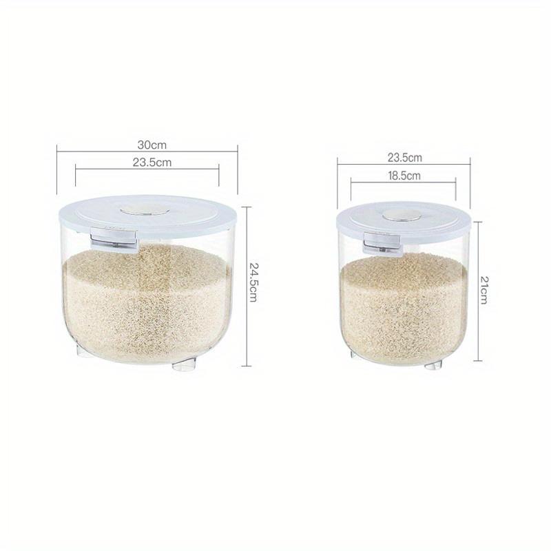 Large Upgrade Food Rice Bucket Household Insect-proof and Moisture-proof Rice Barrels Sealed Rice Storage Tank Flour Grain Storage Kitchen