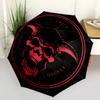 Twice Solve Coagula: Devil Skull Graphic DesignUmbrella, Portable 3-Fold Compact Umbrella,Christmas Gift ES520