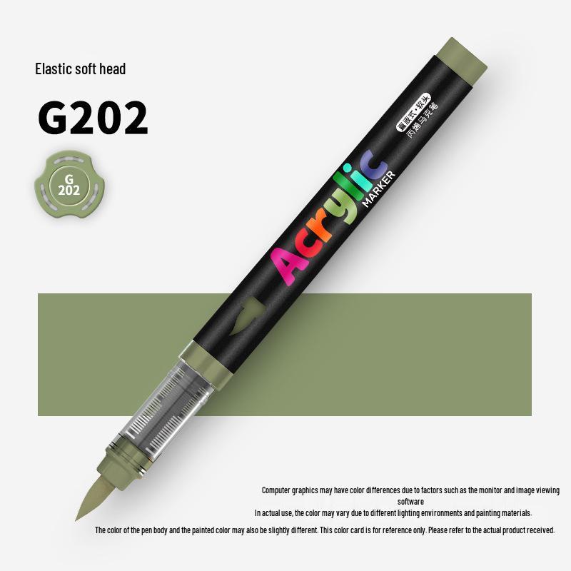 60-Color Soft Tip Liquid Ink Acrylic Marker Set for Primary School Art