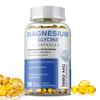 Glicinato de Magnésio - Cápsulas Totalmente Quelatadas para Stress, Sedação, Relaxamento e Suporte ao Sono com Vitamina D e B6