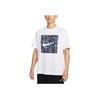 Logo Loose Fit Pullover Round Neck Basketball Short Sleeve T-Shirt Men Tops White HF6186-100