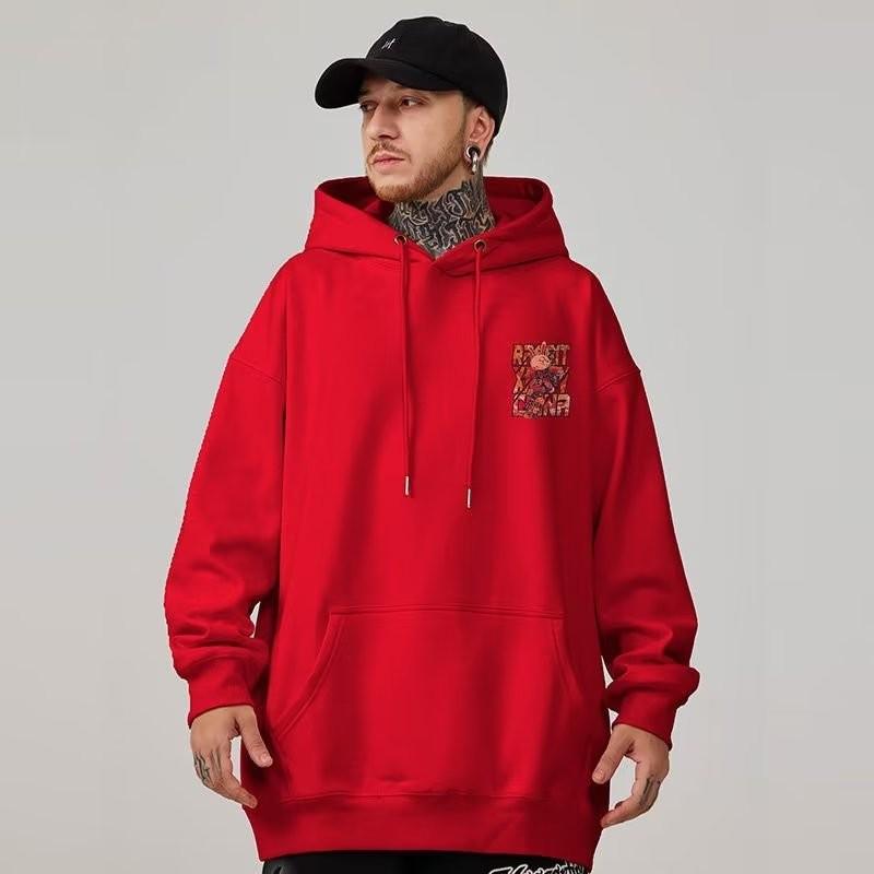 Herren Oversized Hoodie Lockerer Amerikanischer Cartoon Spion Hase Druck Paar Hoodies