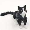 3D Printed Realistic Black Cat Model Toy with Movable Joints
