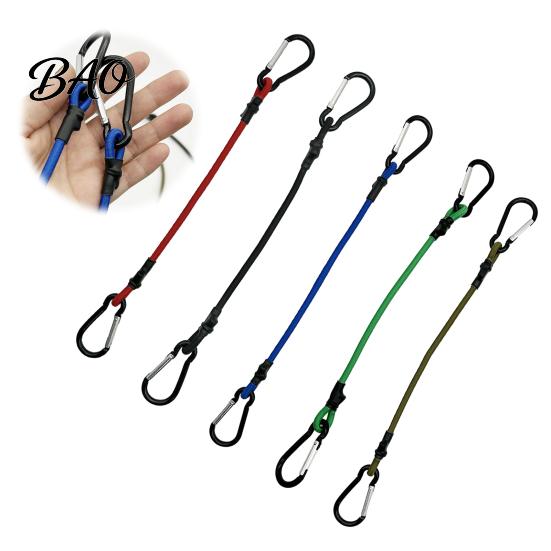 Outdoor Gear Fastening Straps Bungee Cord with Metal Hooks, Elastic Rope Durable Secure Heavy Duty Cords Hooks Strap, Flexible Strap for Camping Tents