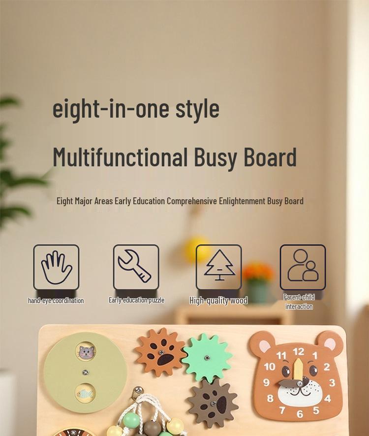 Best-selling Busy Board: Multifunctional Sensory Learning Toy for Children Aged 3-6.