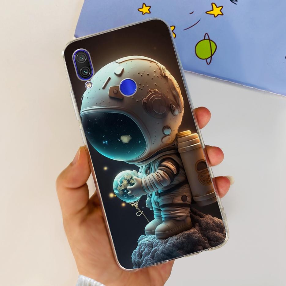 For Xiaomi Redmi Note 7 Pro Case New Fashion Painted Cover Clear Silicone Soft TPU Phone Case For Redmi 7 Redmi7 Note7 Pro Shell