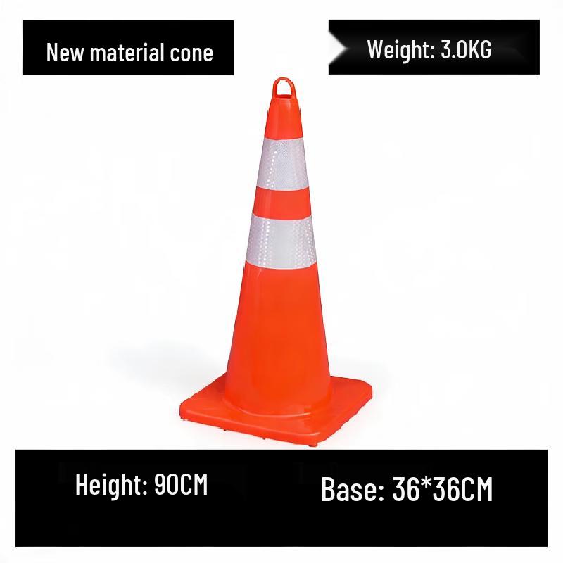 Brangdy 90CM Reflective PVC Traffic Safety Cone