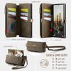 For Samsung Galaxy S23 Ultra Case CASEME C39 RFID Blocking Zipper Wallet Stand Leather Cover with Strap