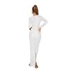 European & American Fashion Women's Solid Color Mesh Long Sleeve Maxi Dress with Hot Drill Details