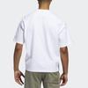 adidas T Shirts Men's White Crew Neck Moderate Straight Fit GC9948