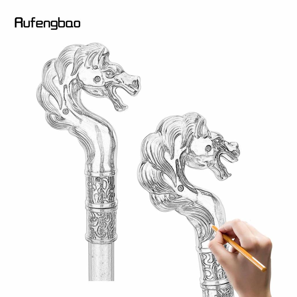 Sea Horse Hippocampi Fashion Walking Stick Decorative Stick Cospaly Vintage Party Fashionable Walking Cane Crosier 93cm