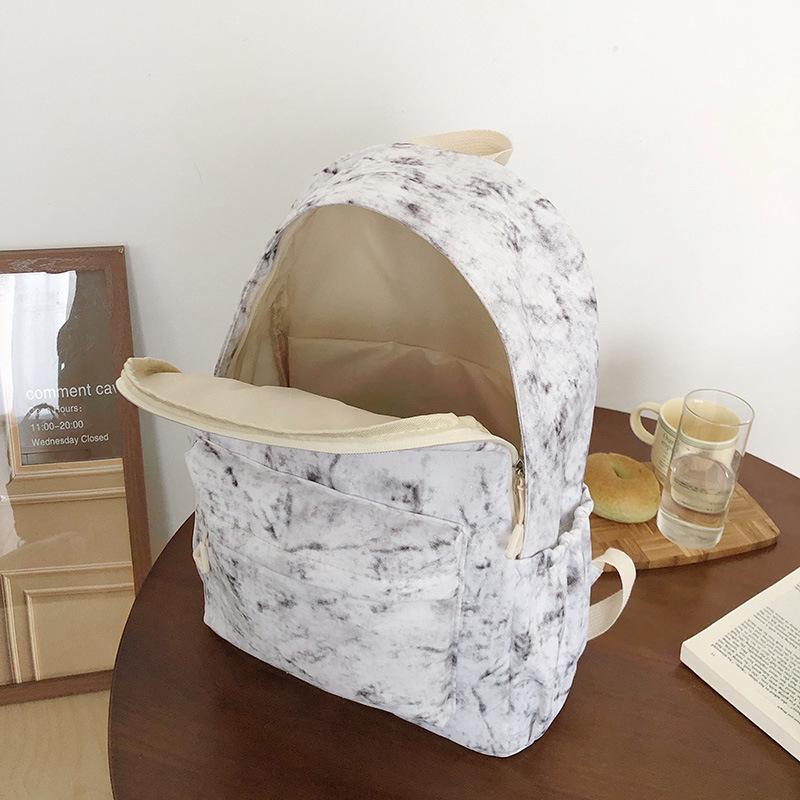 New backpack, college student, junior high school student schoolbag, large capacity, simple and lightweight travel backpack