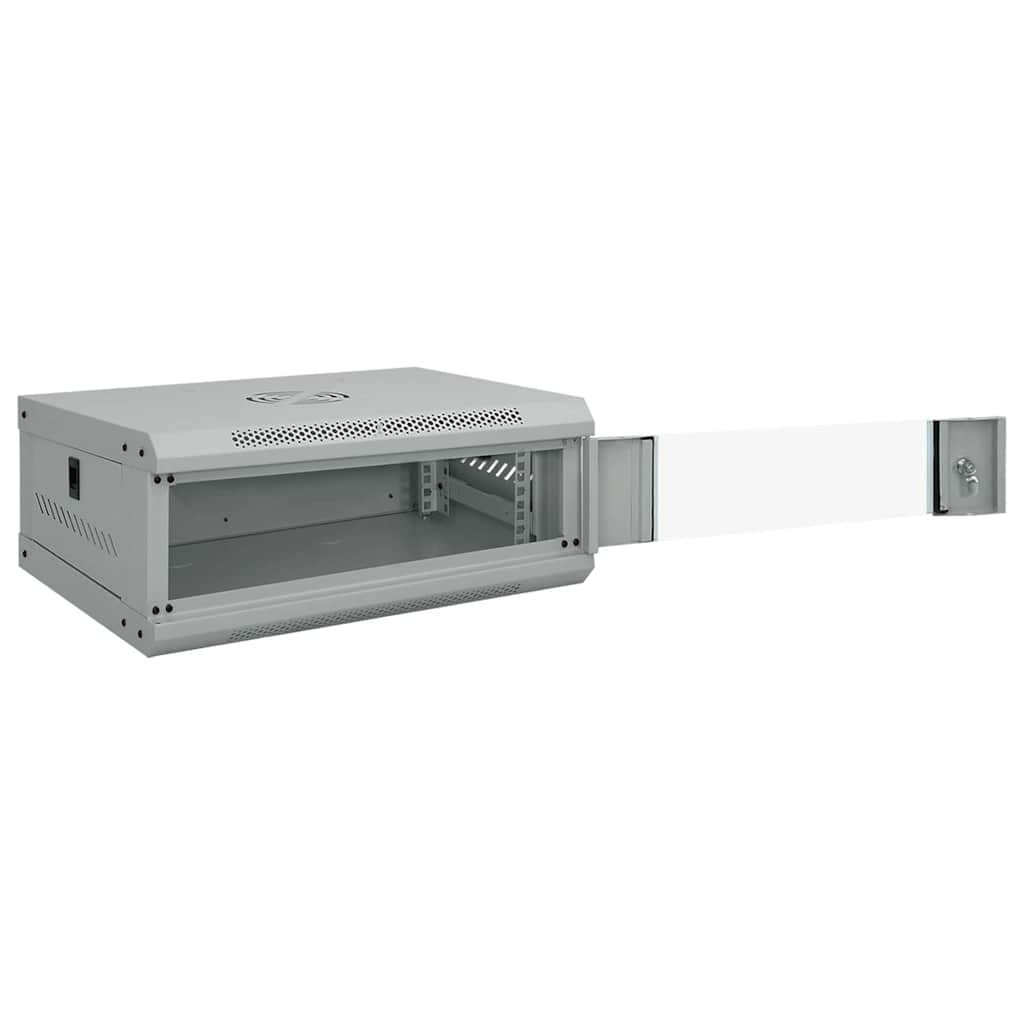 Network Cabinet with Storage Gray 53 x 45 x 21 cm Steel