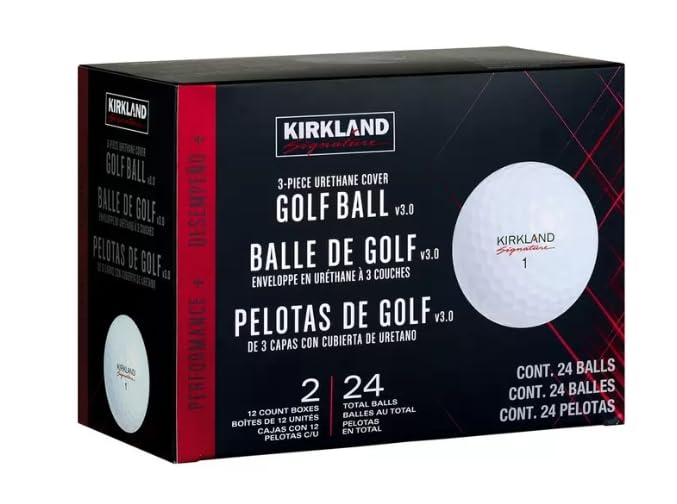 

Мяч для гольфа KIRKLAND Signature Performance, 3 предмета, уретановое покрытие, 24 предмета +V3