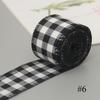 6M Christmas Checkered Plaid Ribbon  Red Black Green Polyester Holiday Wreath DIY Tree Decor new year gift wrapping accessories