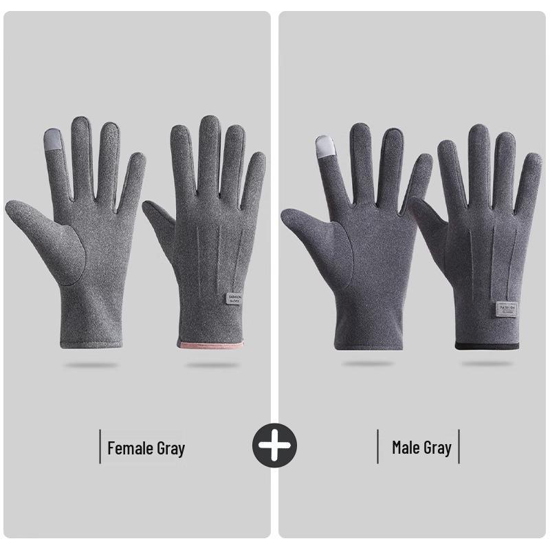 Women's Winter Windproof Touchscreen Non-slip Gloves for Outdoor Riding