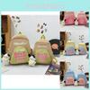 Sweet Fresh Children's Backpack Fashionable Student School Bag With Cute Charm