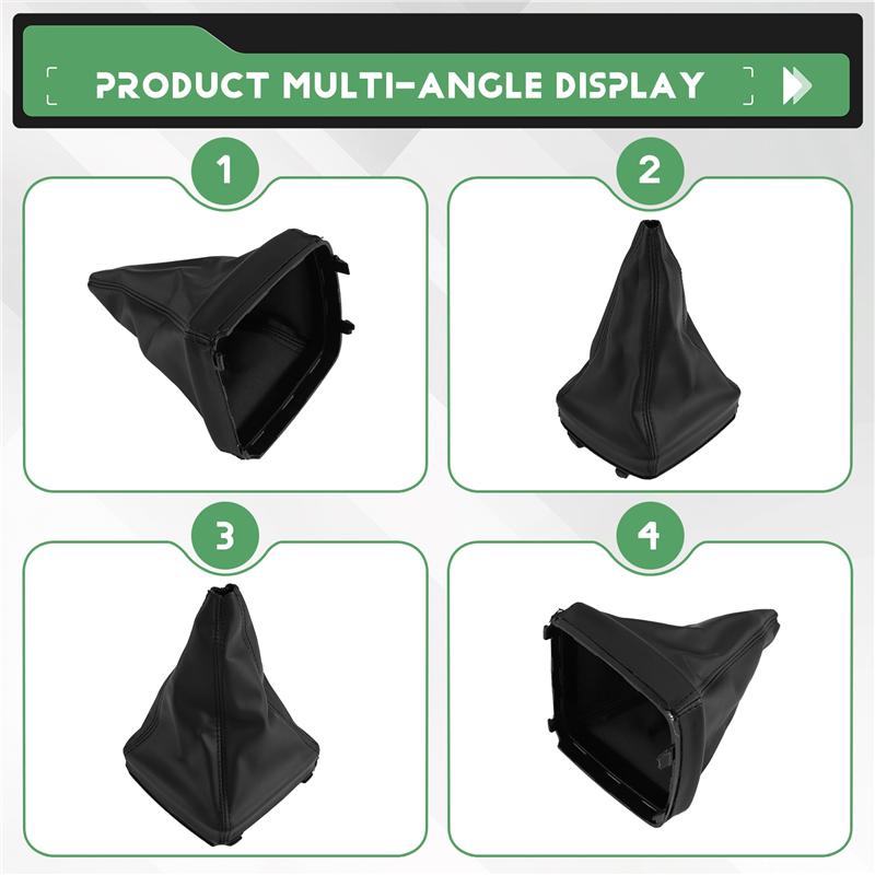 For Ford C-Max Focus Mk2 MK3 Kuga Galaxy Dust Cover Car Gear Shift Knob PU Leather Case Accessory