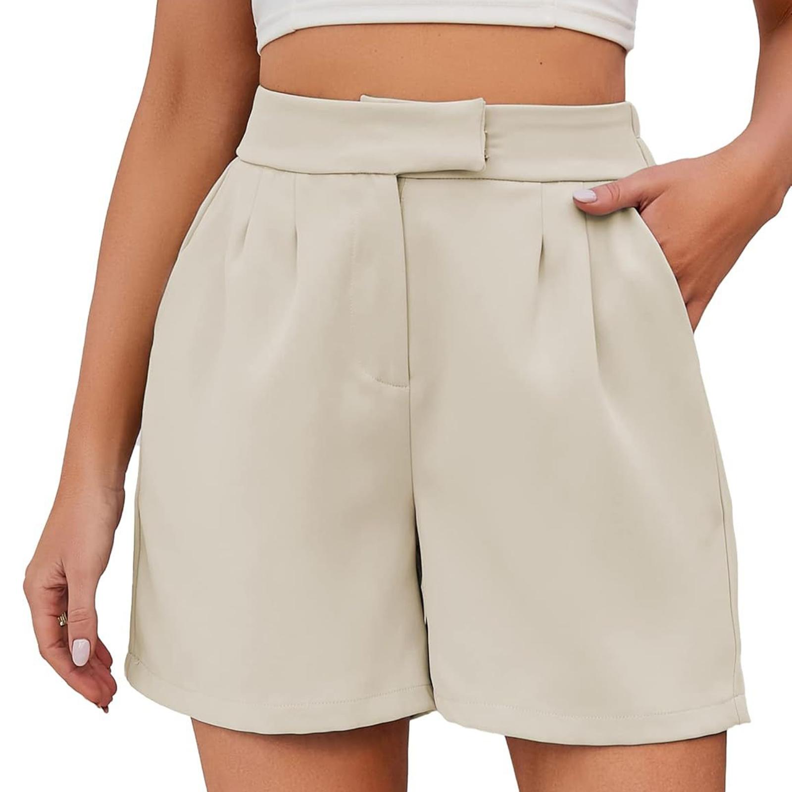 Women s Casual Short Pants With Pockets, Fashionable L