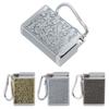 Cigarette Ash Box Wear Resistance Mini Size Portable Ashtray Aluminum Alloy Lightweight with Carabiner for Office Room