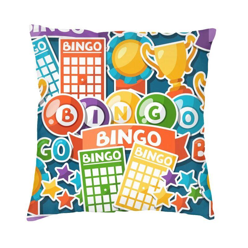 Luxury Bingo Lover Bingo Time Love Bingo Classic Pink Sofa Cushion Cover Polyester Pillow Case Home Decor Pillowcase 30cmx30cm