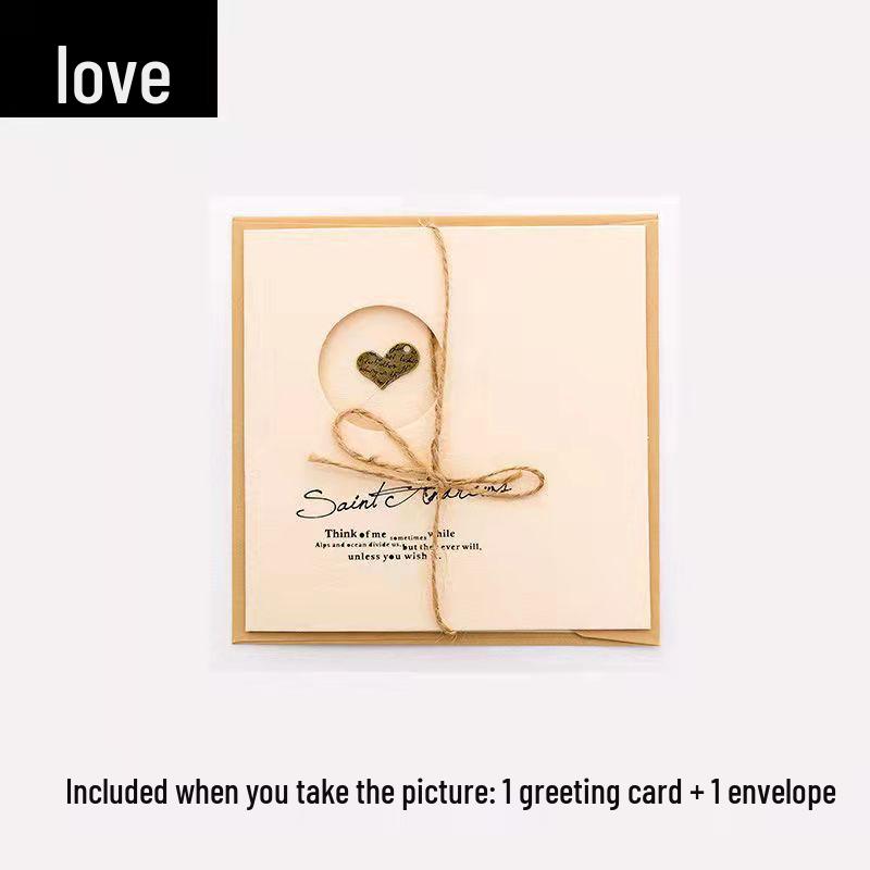 Creative Retro Metal Folding Greeting Cards for Birthdays, Christmas, and DIY Messages