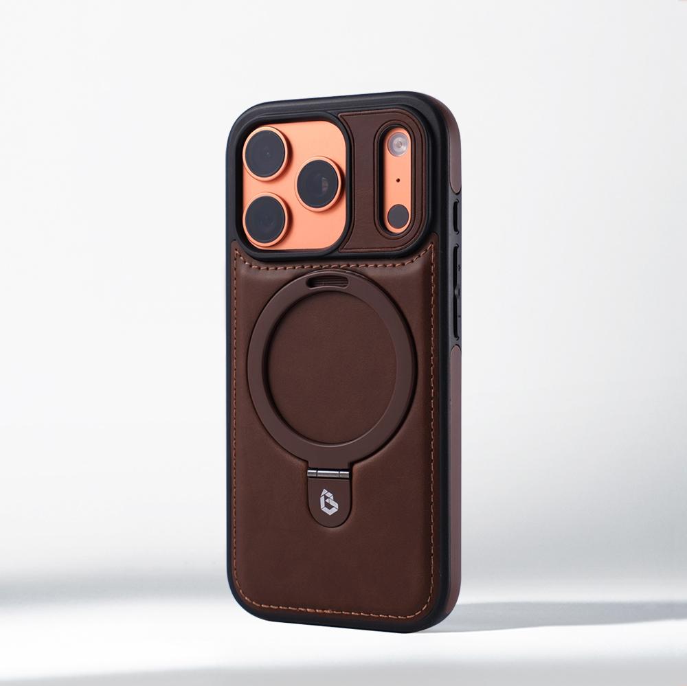 

Business Magnetic Ring stand Leather Case For iPhone 17 Pro Max Air 16 15 14 13 12 Plus For Magsafe Wireless Charge Bumper Cover For iPhone Air